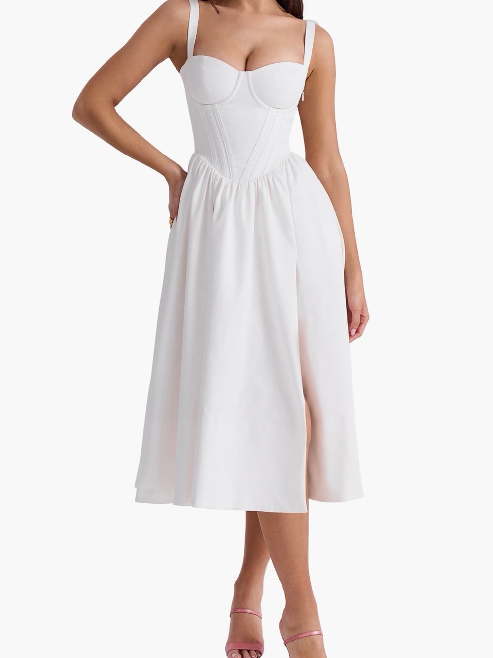 House Of CB Kelly corset midi sundress